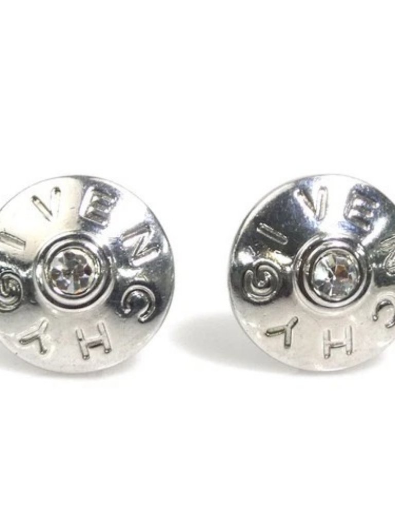 Auth Givenchy Earrings Silver Metal - R11124a